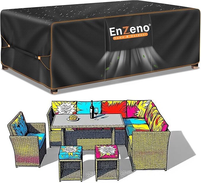 Enzeno Housse Salon de Jardin