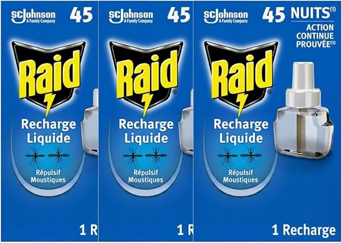 Raid Recharges Liquides Pour Diffuseur Electrique